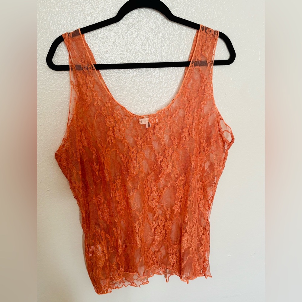EARTHBOUND Orange Lace Camisole